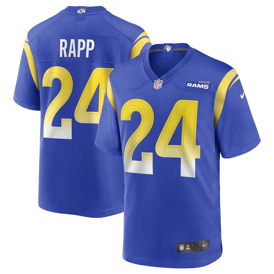 Men Los Angeles Rams #24 Taylor Rapp Nike Royal Game NFL Jersey